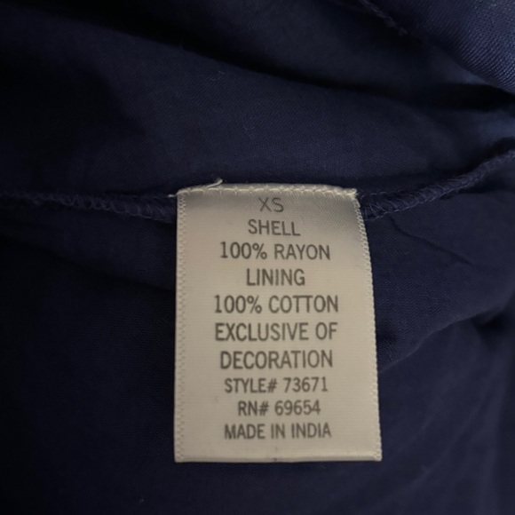 NWT Blue Rain Embroidered Dress - Picture 10 of 10